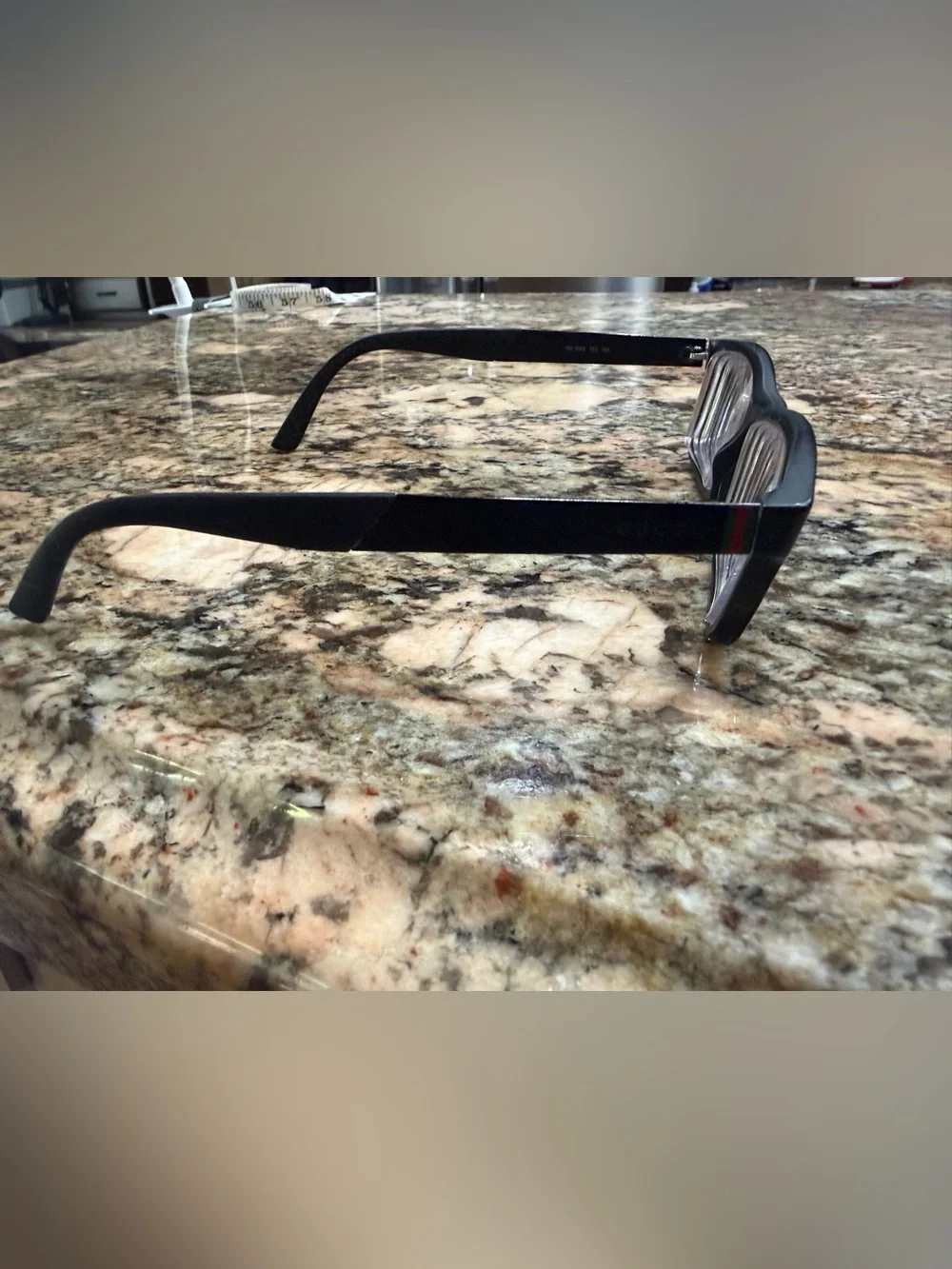 Gucci Black Rectangular Prescription Glasses